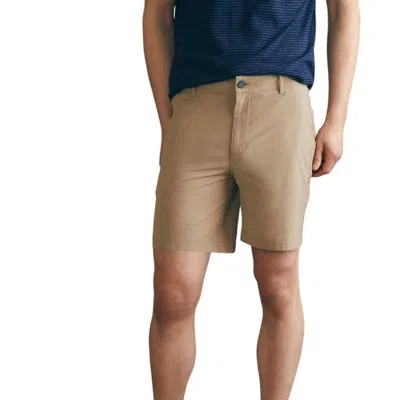 Faherty All Day Shorts 7" In Khaki In Neutral