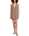 Faherty Alston Linen Button-up Minidress In Brown