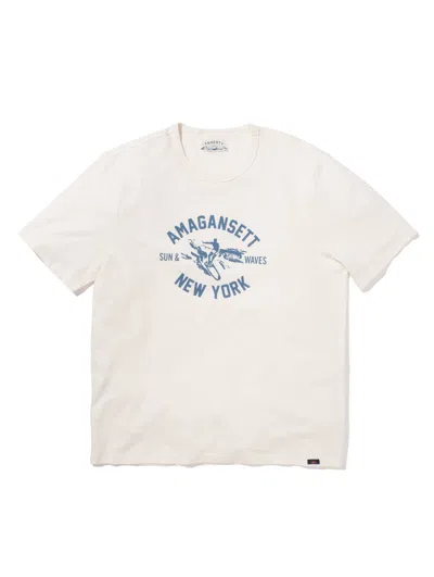 Faherty Amagansett Short-sleeve Crew T-shirt In White