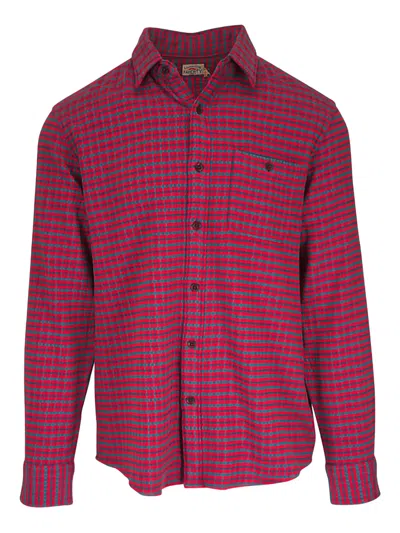 Faherty Amber Check Shirt In Red