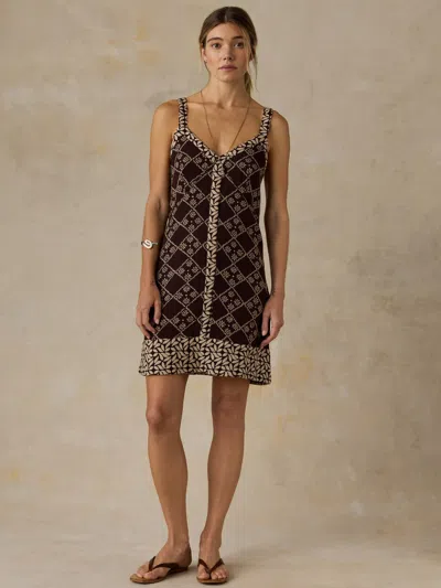 Faherty Annabelle Mini Dress In Brown