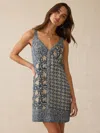 Faherty Annabelle Patchwork Dress In Blue