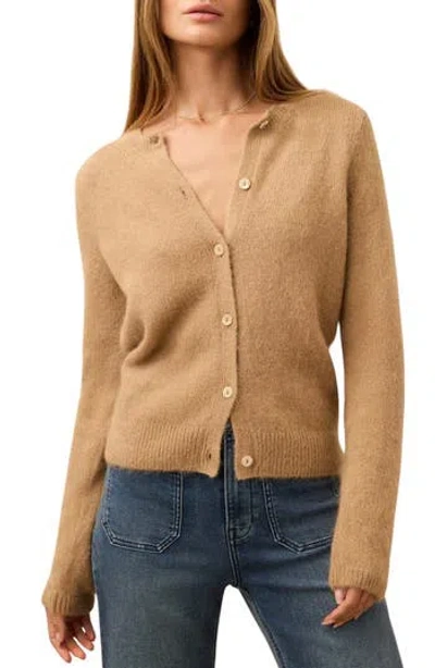 Faherty Apres Alpaca Cardigan In Brown