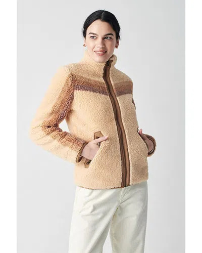 Faherty Apres Dream Fleece Sweater In Brown