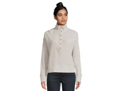 Faherty Apres Waffle Henley In Gray