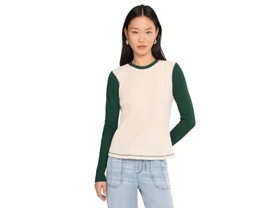 Faherty Apres Waffle Layering Crew In White