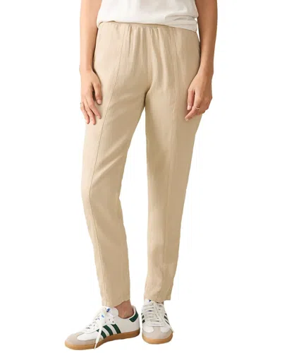 Faherty Arlie Linen-blend Pant In Neutral