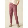 Faherty Arlie Pull-on Tapered Leg Pants In Rosewood
