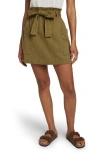 Faherty Arlie Linen-blend Utility Skirt In Green