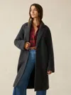 Faherty Atlantic Knit Coat In Charcoal