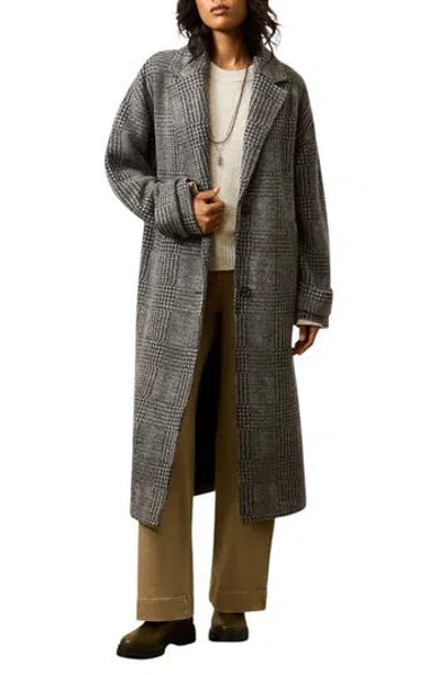 Faherty Atlantic Plaid Wool Blend Coat
