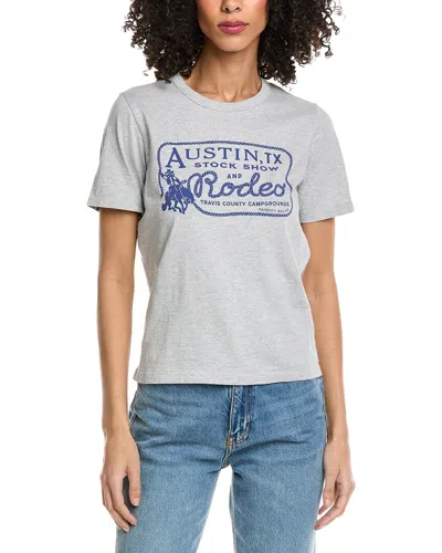Faherty Austin Sunwashed Graphic T-shirt In Gray