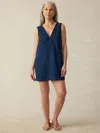 Faherty Sanibel Basketweave Dress In Dusk Dive Wash