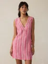 Faherty Azure Striped Dress In Granita Stripe