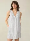 Faherty Azure Dress In Oceanside Stripe