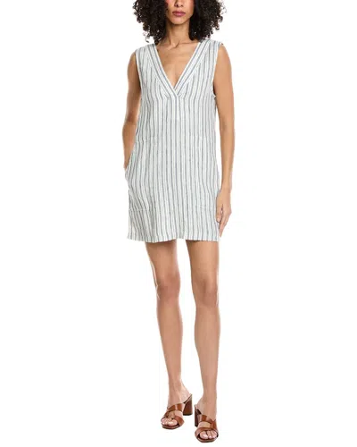 Faherty Azure Linen Dress In Blue