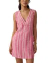 Faherty Azure Striped Dress In Granita Stripe