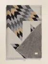 Faherty B. Yellowtail Star Patchwork Blanket In Grey Star Patchwork