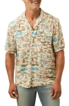 Faherty Bali Camp Shirt In Multi