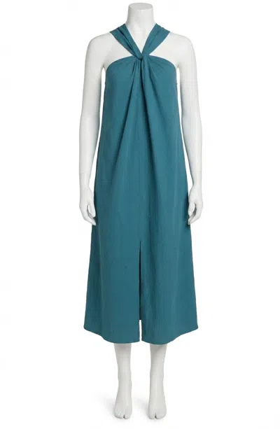Faherty Bay Twist Dress In Colonial Blue