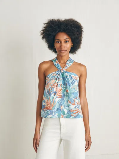 Faherty Bay Twist Top In Paradise Blossom Floral
