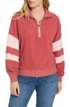 Faherty Beach Quarter Zip Fleece Pullover