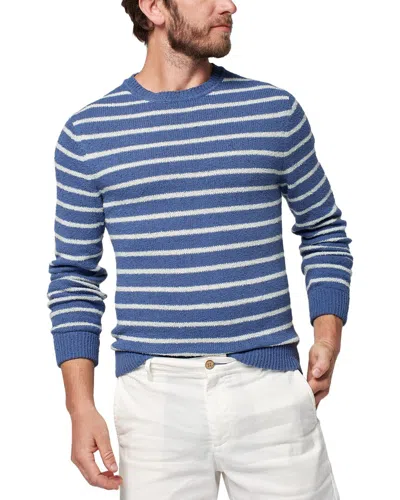 Faherty Beach Stripe Sweater In Blue