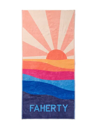 Faherty Beach Towel In Multi