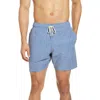 Faherty Scallop Print Board Shorts In Fish Scale Batik