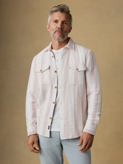 Faherty Belmar Workshirt In Pink