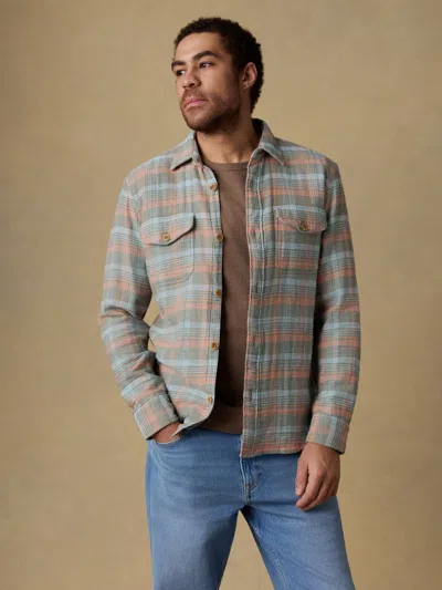Faherty Belmar Workshirt In Gray