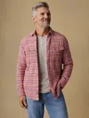 Faherty Belmar Workshirt In Pink