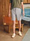 Faherty Regular Fit 9 Inch Shorts In Ice Grey