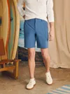 Faherty Belt Loop All Day Shorts (9") In Navy