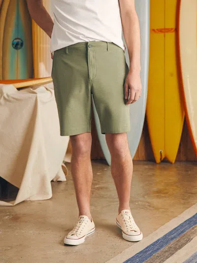 Faherty Belt Loop All Day Shorts (9") In Olive