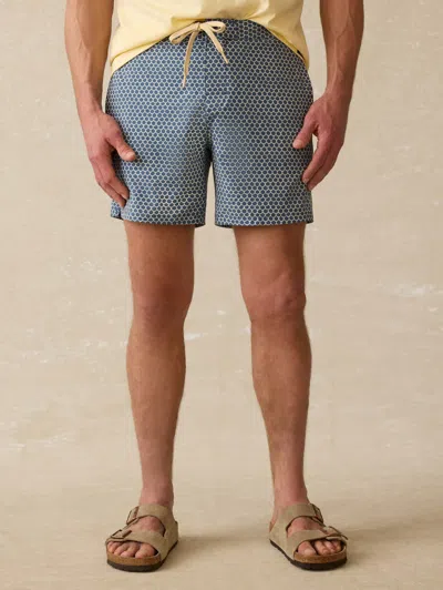 Faherty Biarritz Boardshort In Fishscale Redux