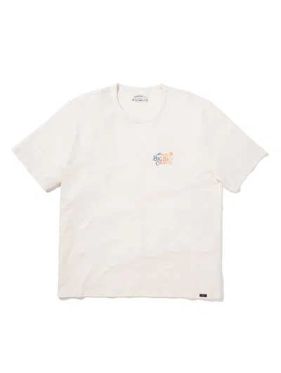 Faherty Big Sky Short-sleeve Crew T-shirt In White