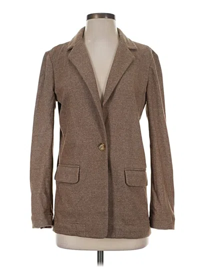 Pre-owned Faherty Blazer Jacket In Brown