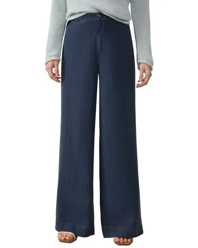 Faherty Blue Sun Strider Linen Pant