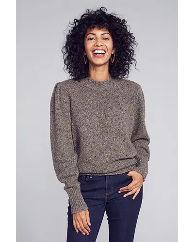 Faherty Boone Wool-blend Sweater In Gray