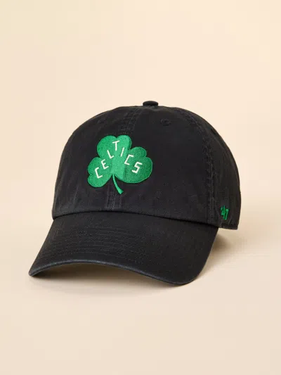 Faherty Boston Celtics X '47 Clean Up Hat In Black