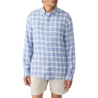 Faherty Breeze Linen Blend Button-down Shirt