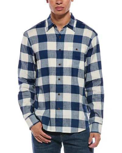 Faherty Breeze Linen-blend Shirt In Black