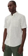 Faherty Breeze Shirt Moonlight Stripe In Multi