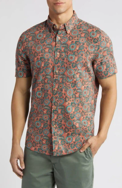 FAHERTY BREEZE SHORT SLEEVE BUTTON-DOWN SHIRT