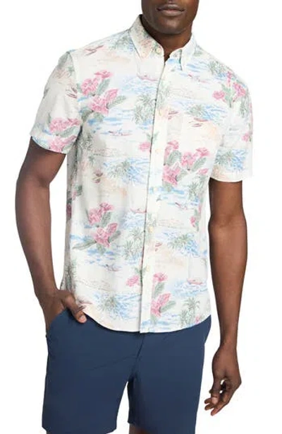 Faherty Breeze Short Sleeve Button-down Shirt In Multi