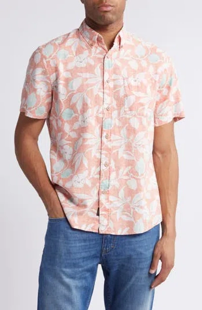 Faherty Breeze Short Sleeve Button-down Shirt In Multi