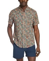 FAHERTY BREEZE SHORT SLEEVE PRINTED BUTTON FRONT SHIRT