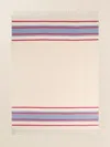 Faherty Brushed Recycled Cotton Blanket In Thompson Stripe