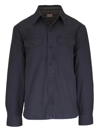 Faherty Buttoned Chest-pocket Jacket In Blue